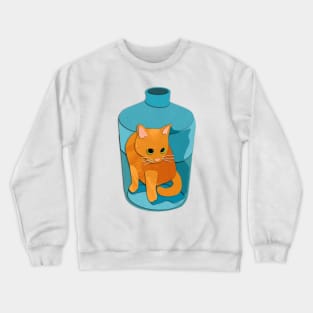 Paper Cut Cats Series! Jug Cat! Crewneck Sweatshirt